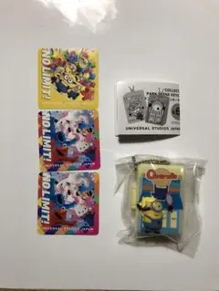 USJ ミニオン コレクタブル　パークシーンキーチェーン　Overalls
