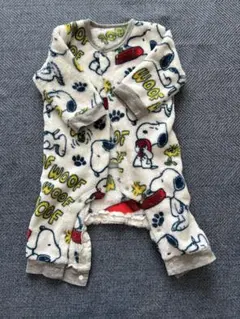 スヌーピー フリースロンパース 70cm