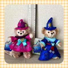 【ディズニーシー 10周年】ダッフィー・シェリーメイ ぬいぐるみバッジ＊タグ有り