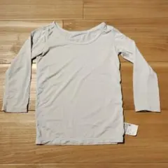 UNIQLO HEATTECH&コットンシャツ2枚 100cm 九分袖 水色&黒