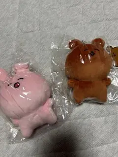 ウサギとクマのぬいぐるみセット