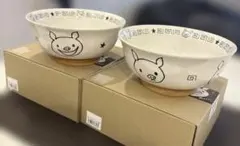 新品未使用 luckypig 深めの丼2個のサムネイル