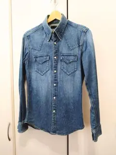 【美品】junhashimoto サイズ3 ストレッチデニムシャツ 31000円のサムネイル