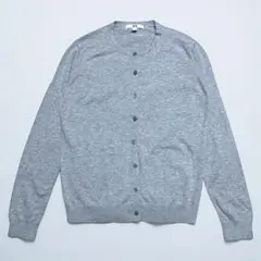 UNIQLO ユニクロ　グレー カーディガン Lサイズ　綿100％