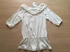 【新品】アースミュージックアンドエコロジー　新品五分袖チュニック　フリーサイズ