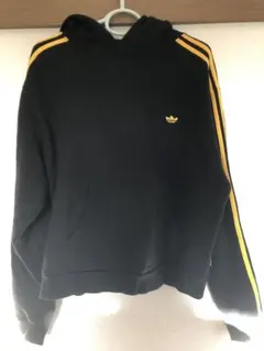 adidas マークゴンザレス　黒/イエロー　フード付きパーカー