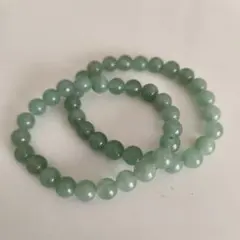 【天然石】アベンチュリン ブレスレット 2本セット 8.4mm