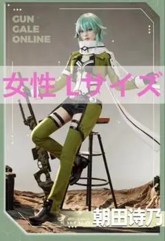 三分妄想 SAO シノン コスプレ衣装+ウィッグ 武器 ソードアート