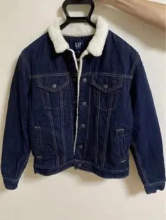 GAP デニムジャケット XS ネイビー ボア裏地