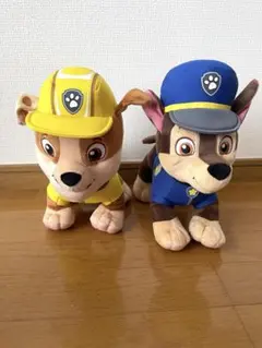 パウ・パトロール ぬいぐるみ チェイス ラブル 2体セット