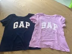 GAP ロゴTシャツ 2枚セット ネイビー ピンク 90cmのサムネイル