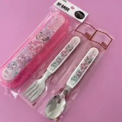 名探偵プリキュア ！　スプーン　フォーク　カトラリーケース　３点セット