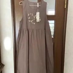 クラウドナイン 刺繍エプロン ロングワンピース 新品 M～Lサイズ