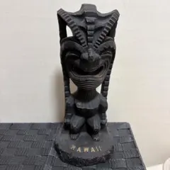 希少 ヴィンテージ TIKI ティキ像 クー神 木彫り フィリピン製 魔除け