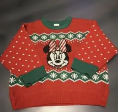 ディズニー ミニー クリスマス セーター 90 futafuta 번역 있음