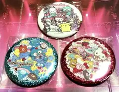 サンリオキャラクターズ　キラキラBIG缶バッチ　3個