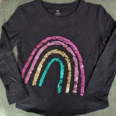 GAP Kids レインボースパンコール長袖カットソー S