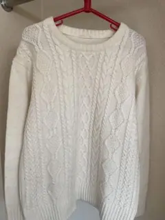 白ニット　メンズ　レディース