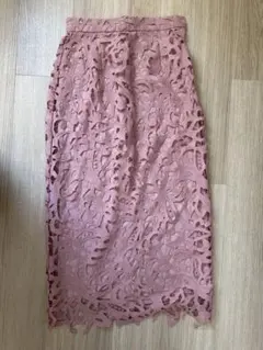 【rienda】ピンク レーシー タイトスカート