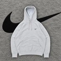 00s 90s OLD NIKE パーカー スオッシュ 鬼フェード 短丈 y2k