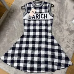 DARIAH チェック柄 ノースリーブミニワンピース フリーサイズ