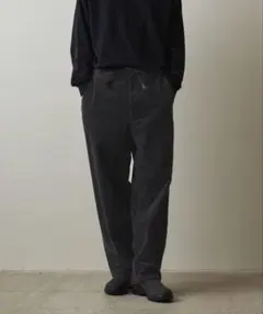 シャンブレーコーデュロイ アーミー ノープリーツ トラウザーズ