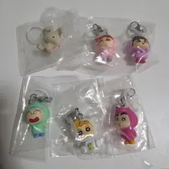 クレヨンしんちゃんめじるしアクセサリー　コンプリートセット　チョコビシールおまけ