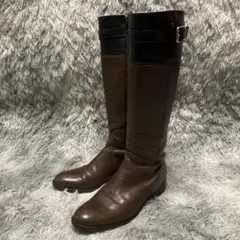 【DIANA】ダイアナ ロングブーツ バイカラー サイドジップ 24.5