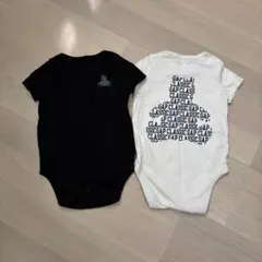 baby GAP ロンパースセット ホワイト/ブラック