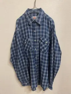 Levi's チェック 長袖ネルシャツ　オーバーサイズ　USA