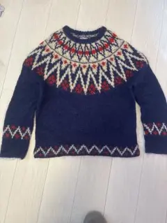 モヘヤ混ニット 38 ネイビー セーター　Sunny Sports