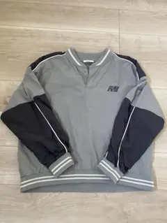 ニコアンド　スナップネックゲームシャツ グレー　F