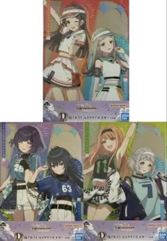 ☆学園アイドルマスター☆一番くじ☆描き下ろし☆A3☆クリアポスター☆3枚セット☆