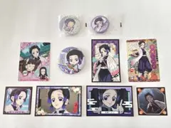 鬼滅の刃　胡蝶しのぶ　シール　缶バッジ　セット