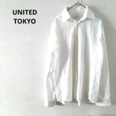 ユナイテッドトウキョウ　長袖シャツ　ホワイト　シンプル　F