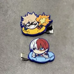 ヒロアカ 爆豪勝己 轟焦凍 前髪クリップ 2個セット