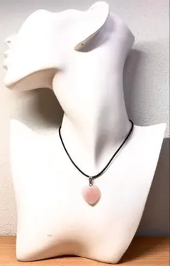 ローズクォーツ ハート型 チョーカー なヒーリングクリスタルネックレス 天然石