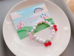 子供用カラフルビーズブレスレット