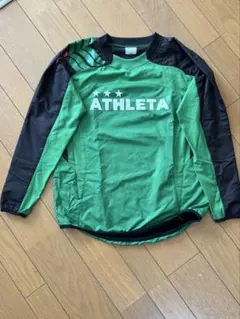 ATHLETA 長袖ピステ グリーン ブラック 160