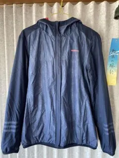 adidas neo フード付きウィンドブレーカーサイズLネイビー/ピンク