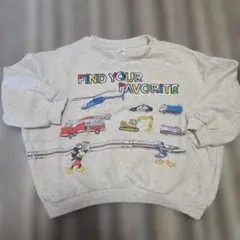 リトシー　ミッキーマウス トレーナー トミカ　車　 110cm~