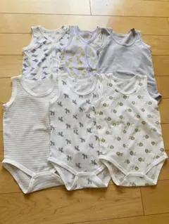 ‼️お値下げ中‼️ノースリーブ 肌着 80サイズ 6着セット