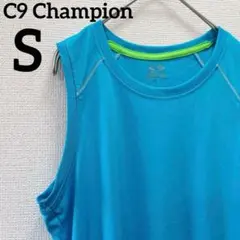 Champion【S】チャンピオン ノースリーブ 無地 青色 スポーツ 水色のサムネイル