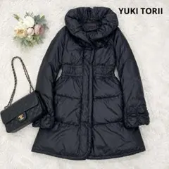 YUKI TORII ダウンコート ロングコート ブラック Aライン 防寒のサムネイル