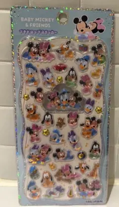 正規品 匿名配送 プチドロップステッカー ディズニー ベビー ミッキー&フレンズ