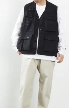 ARMY TWILL フィッシングベスト ブラック