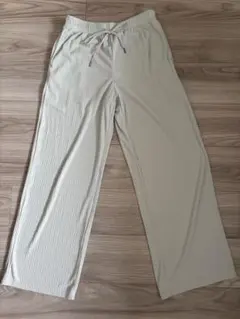 GU　リブプルオンパンツ　M　ナチュラル