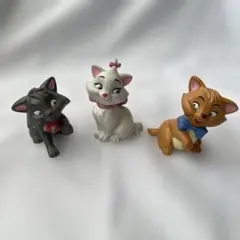 希少□ ディズニー 猫キャラクター フィギュリン 9点セット 当時物