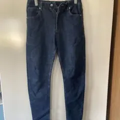 ダークブルー ストレートデニム