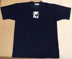 FILA フィラ ロゴ刺繍 半袖Tシャツ ネイビー Sサイズ　ドライ 速乾